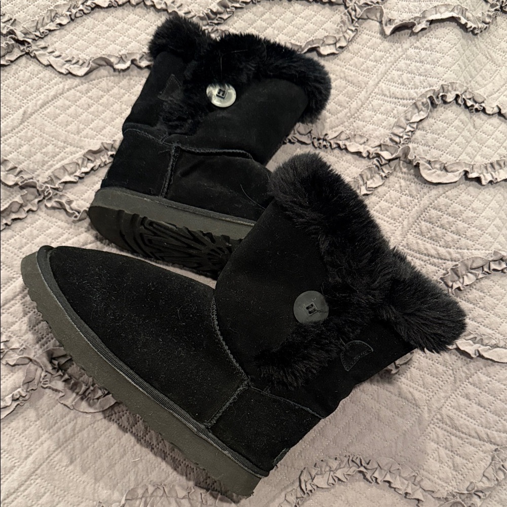 UGG Black Suede Boots